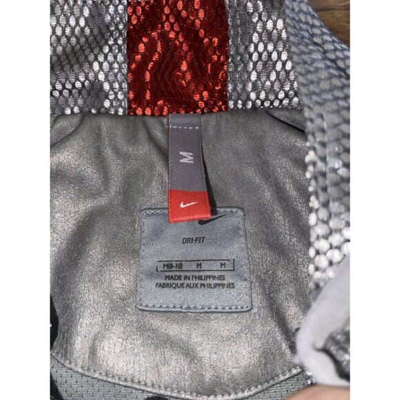 Vtg Y2K 2004 Nike Womens Metallic Silver Full Zip Jacket Size Medium - Picture 5 of 9